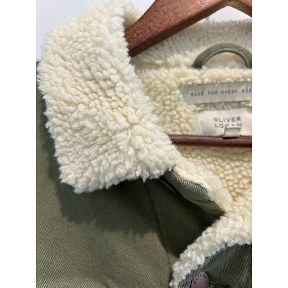 Oliver Logan Oakhurst Sherpa Jacket Terrarium Moss Size XL Trucker Jacket - Picture 3 of 10